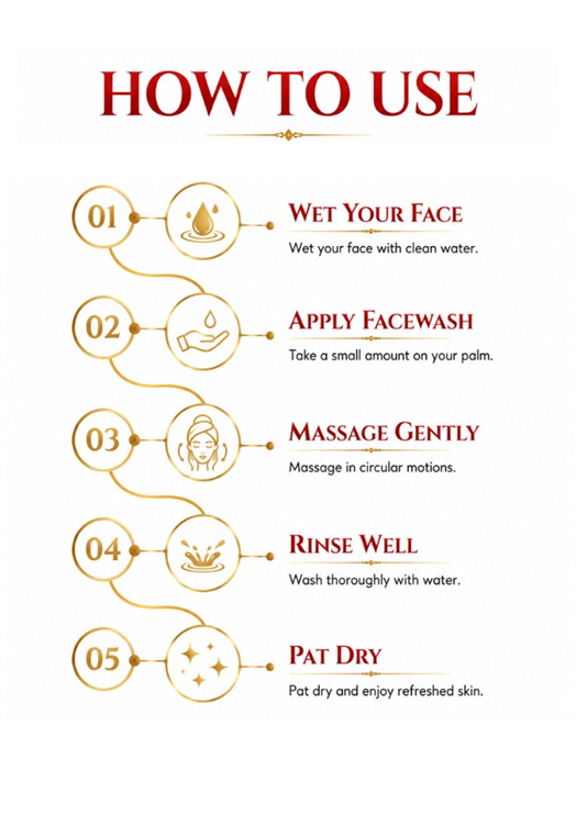 Red Glow Face Wash - Glow and Brightening (200 ml)